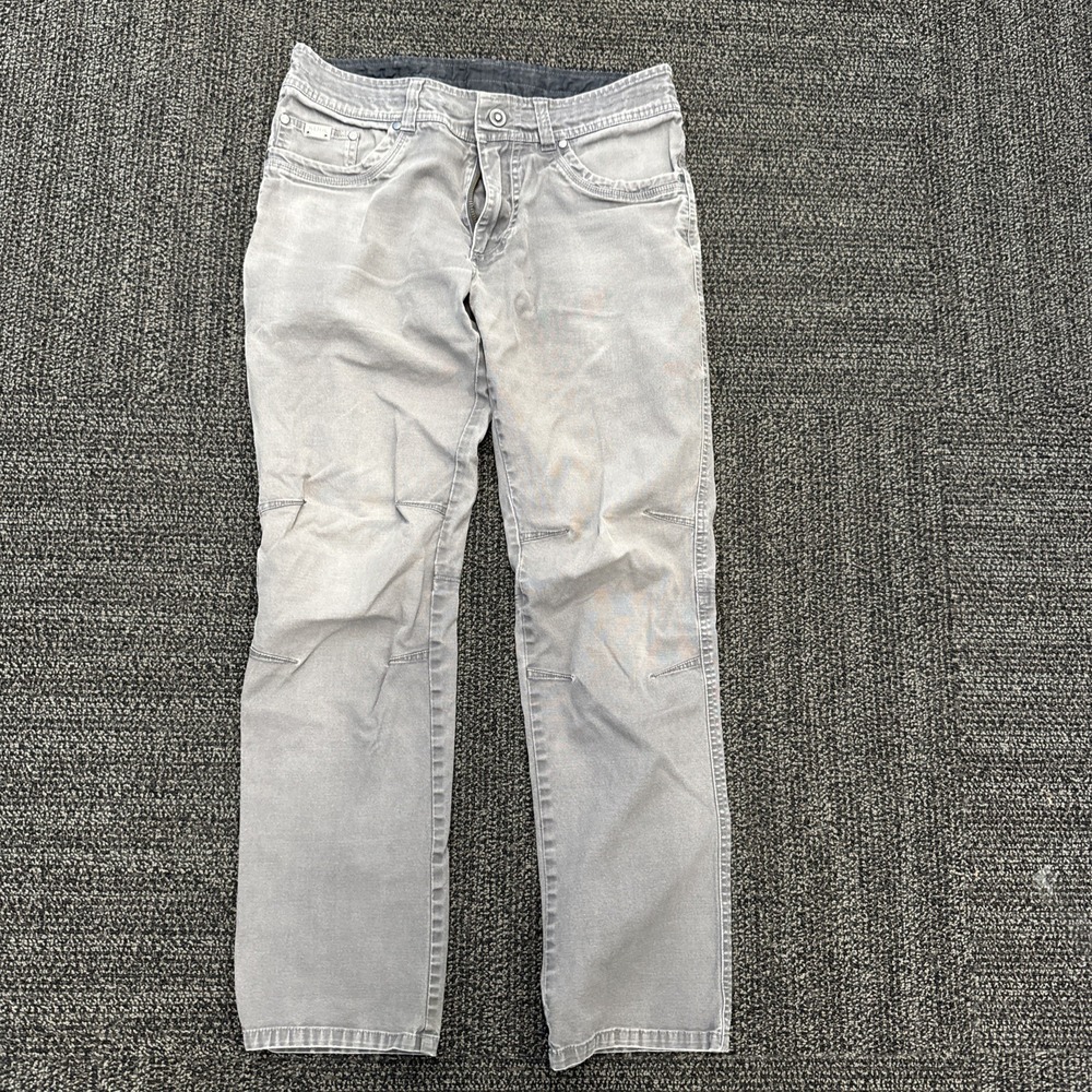 Kuhl Mens Reg Gray Linen Blend Straight Leg Cabo Pants 34x 32